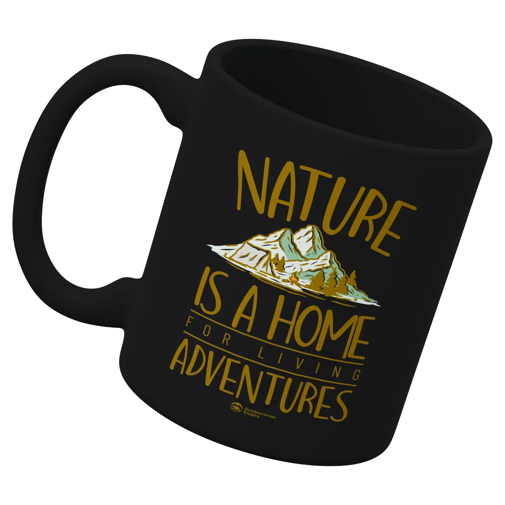 Nature Is A Home White Coffee Mug