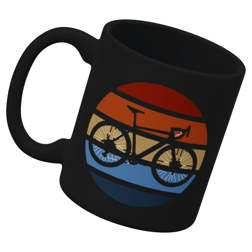 Modern Vintage Bicycle White Coffee Mug