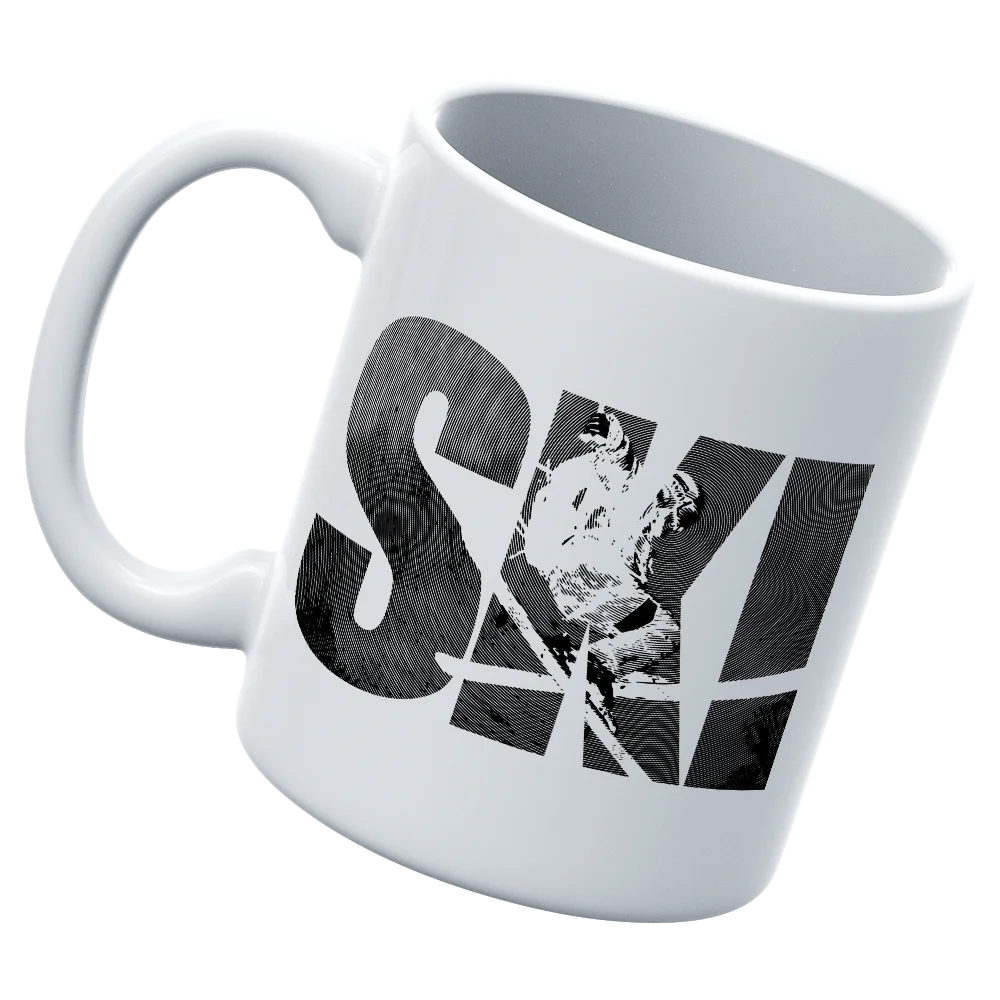 Ski White Coffee Mug