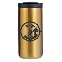 Thumbnail for Hiking Mountain Compass 14oz Tumbler Gold