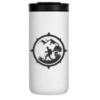 Thumbnail for Hiking Mountain Compass 14oz Tumbler White