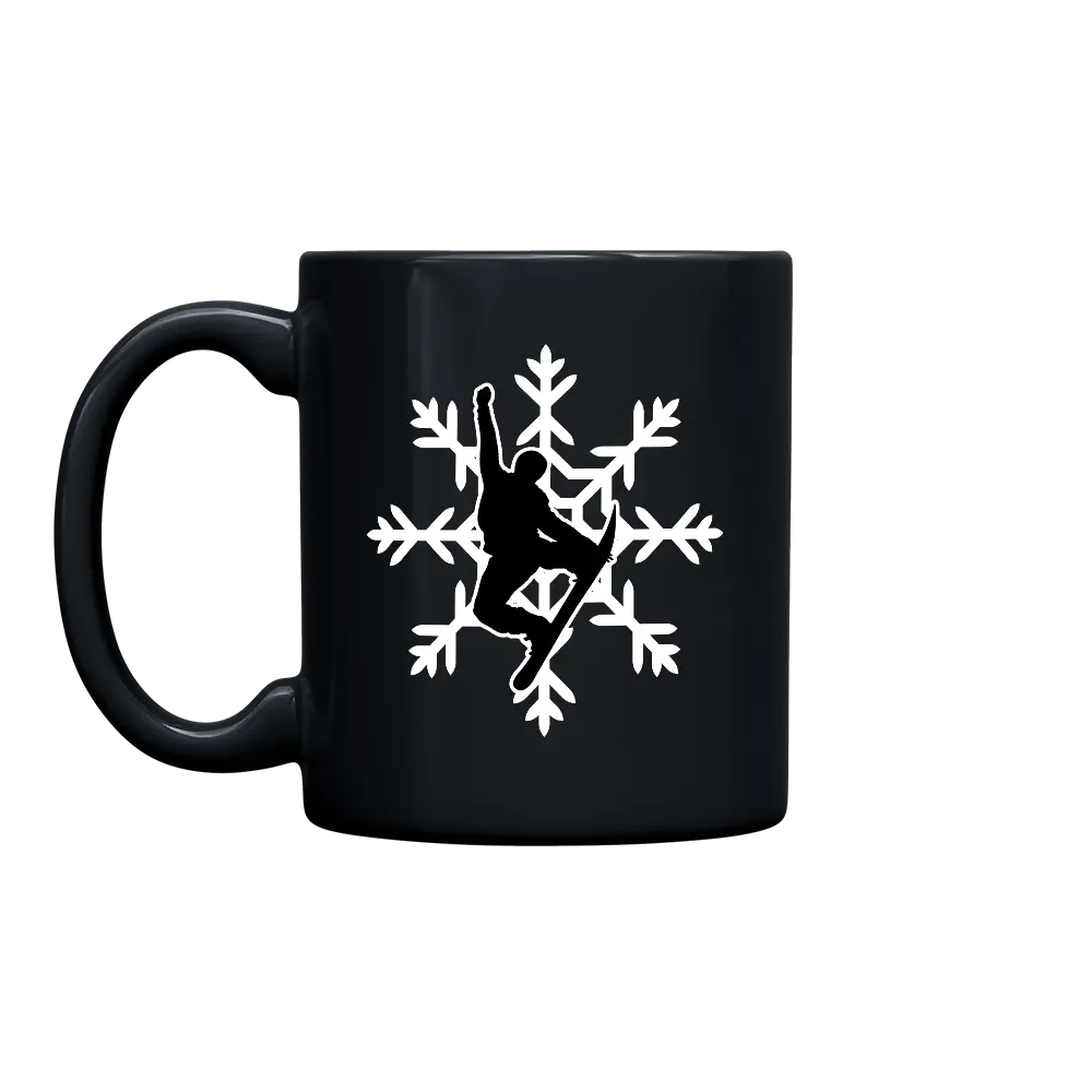 Snowboard Snowflake 11oz Mug