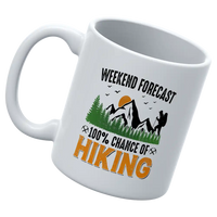 Thumbnail for Weekend Forecast 100% Hiking 11oz Mug