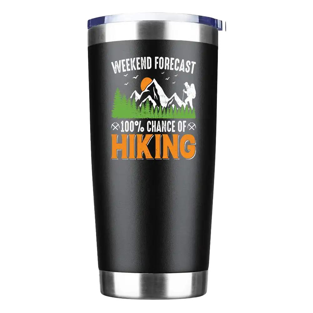 Weekend Forecast 100% Hiking Insulated Vacuum Sealed Tumbler