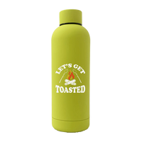 Thumbnail for Let's get Toasted 17oz Stainless Rubberized Water Bottle