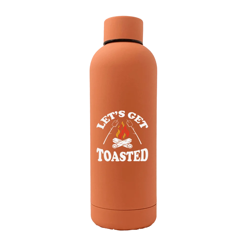 Let's get Toasted 17oz Stainless Rubberized Water Bottle