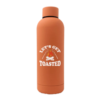 Thumbnail for Let's get Toasted 17oz Stainless Rubberized Water Bottle