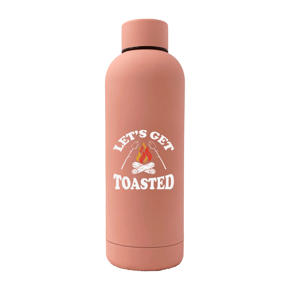 Let's get Toasted 17oz Stainless Rubberized Water Bottle
