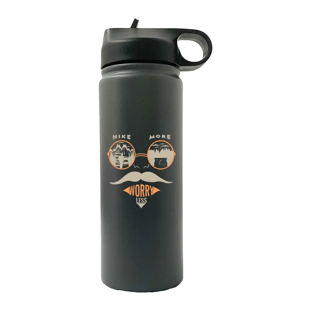 Hike More Worry Less 20oz Sport Bottle