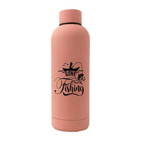 Thumbnail for Gone Fishing 17oz Stainless Rubberized Water Bottle
