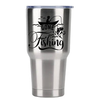 Thumbnail for Gone Fishing 30oz Tumbler Silver