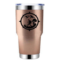 Thumbnail for Hiking Mountain Compass 30oz Tumbler Rosegold