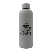 Thumbnail for Gone Fishing 17oz Stainless Rubberized Water Bottle