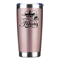 Thumbnail for Gone Fishing 20oz Tumbler Rosegold