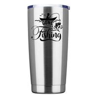 Thumbnail for Gone Fishing 20oz Tumbler Silver