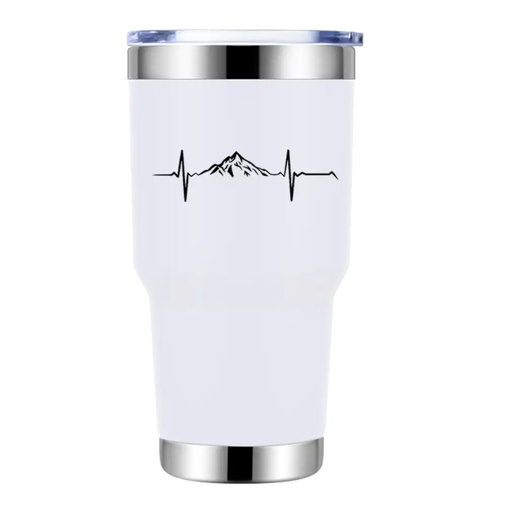 Heartbeat V1 30oz Tumbler White