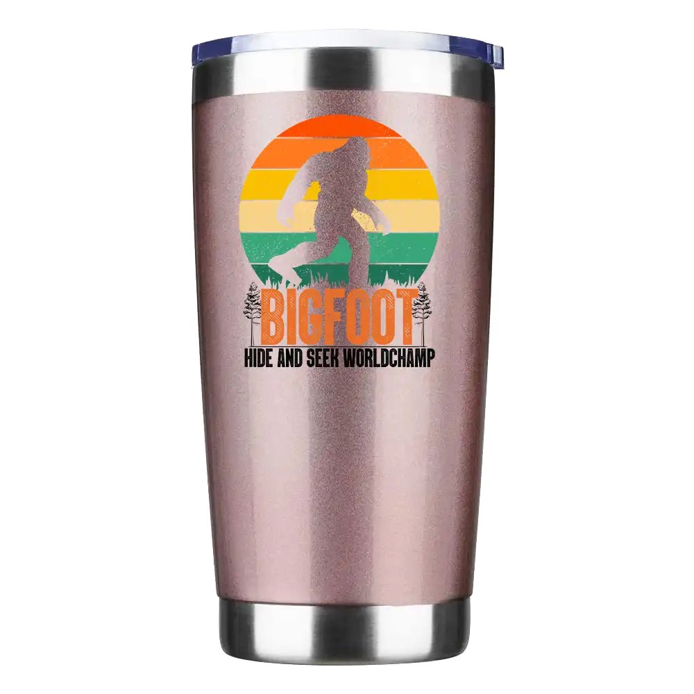 Bigfoot Hide And Seek Worldchamp 20oz Tumbler Rosegold