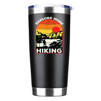 Thumbnail for Explore More Hiking 20oz Tumbler Black