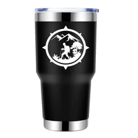 Thumbnail for Hiking Mountain Compass 30oz Tumbler Black