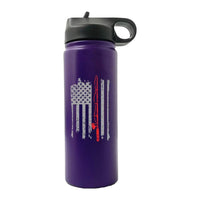 Thumbnail for Fishing Rod American Flag 20oz Sport Bottle