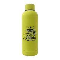 Thumbnail for Gone Fishing 17oz Stainless Rubberized Water Bottle