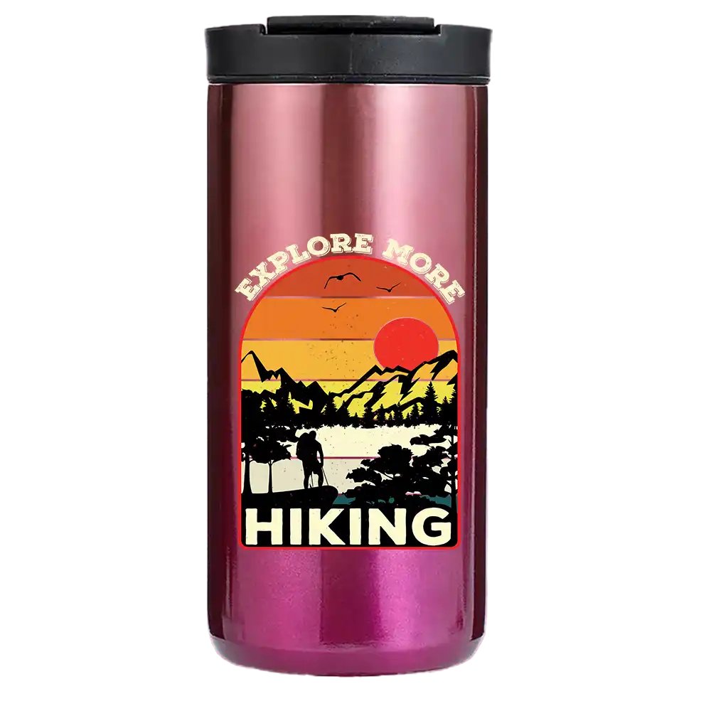 Hiking - Explore More 14oz Tumbler Purple