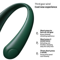 Thumbnail for Portable Hanging Neck Fan Electric Mini Air Cooler 3 Speed Quiet Fan
