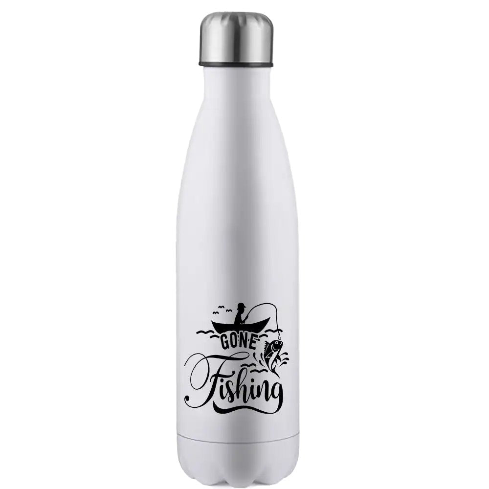 Gone Fishing Stainless Steel Water Bottle