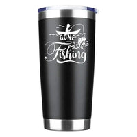 Thumbnail for Gone Fishing 20oz Tumbler Black