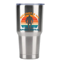 Thumbnail for Bigfoot Is My Spirit Animal 30oz Tumbler Silver