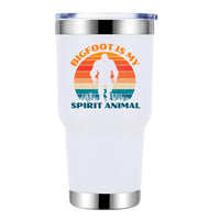 Thumbnail for Bigfoot Is My Spirit Animal 30oz Tumbler White