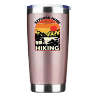 Thumbnail for Explore More Hiking 20oz Tumbler Rosegold