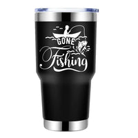 Thumbnail for Gone Fishing 30oz Tumbler Black