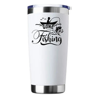 Thumbnail for Gone Fishing 20oz Tumbler White