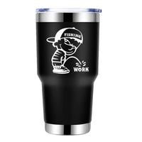 Thumbnail for Fishing And Work 30oz Tumbler Black