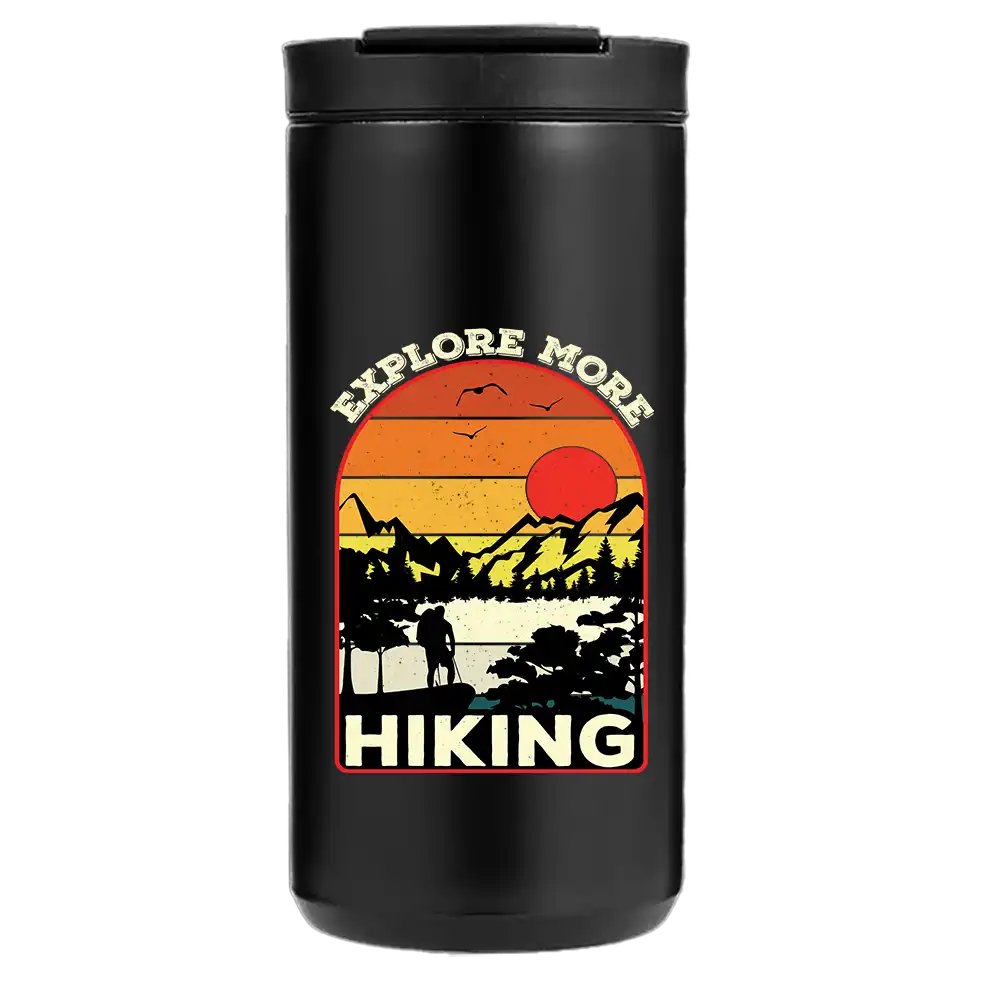 Hiking - Explore More 14oz Tumbler Black