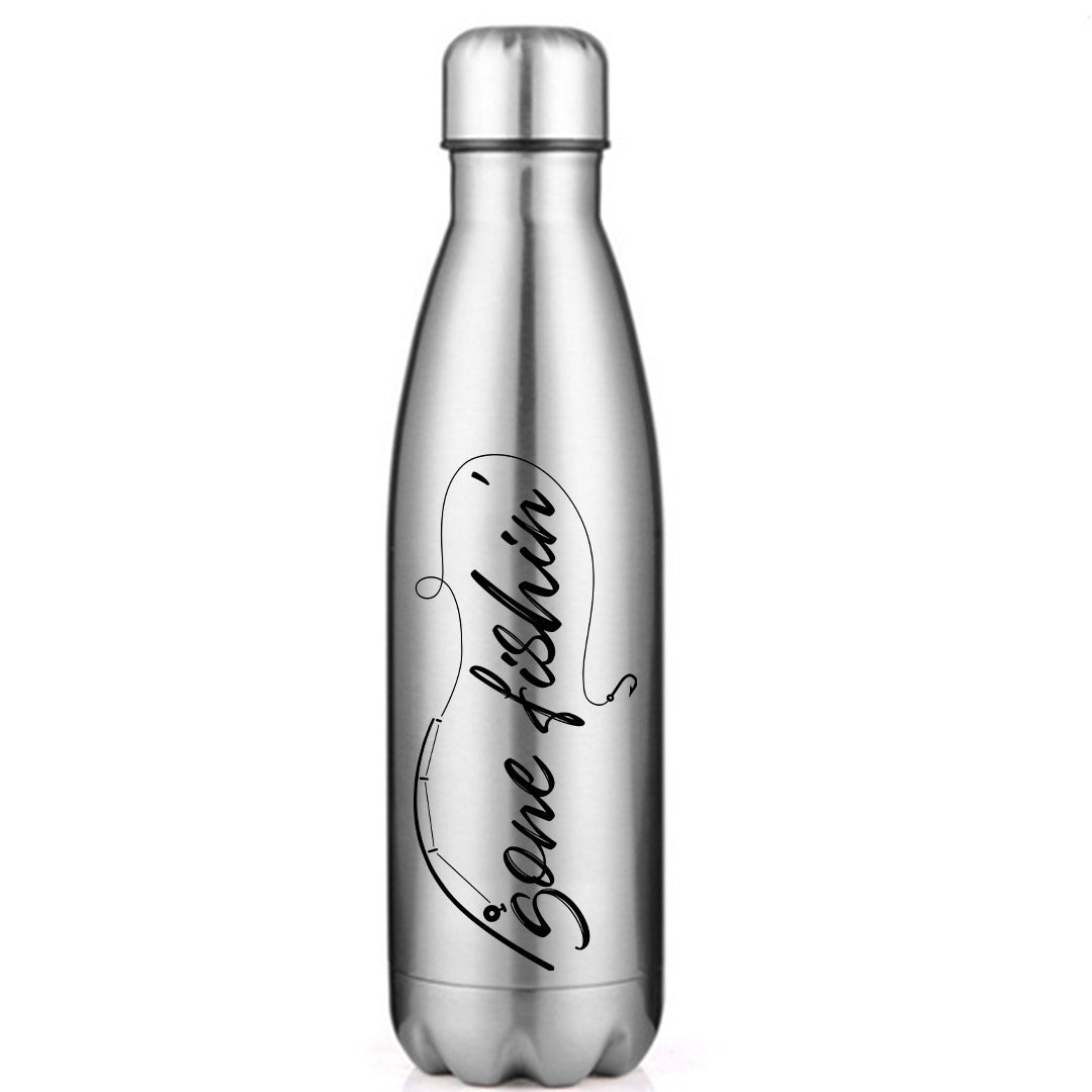 Gone Fishing v2' Stainless Steel Water Bottle
