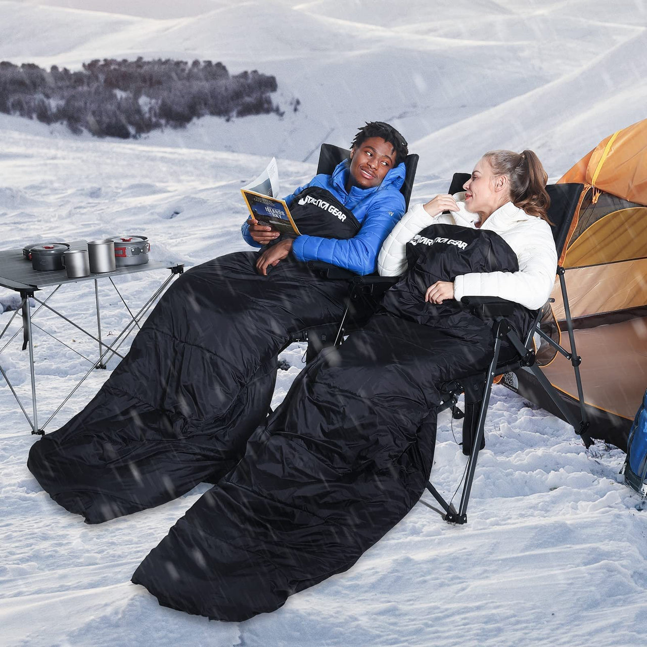 Heated Sleeping Bag – Lightweight, Water-Resistant, and Rechargeable for Outdoor Adventures