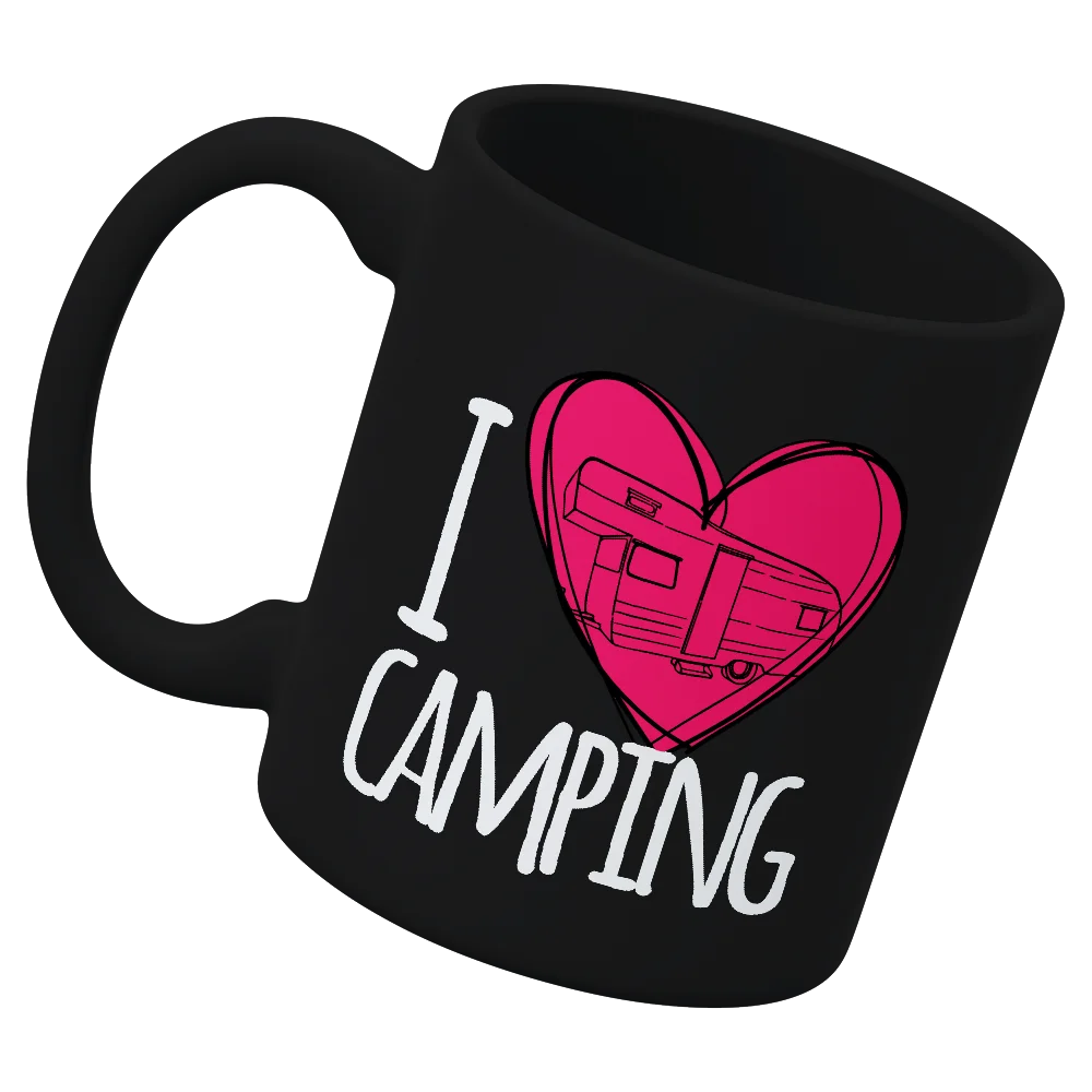 I Love Camping White Coffee Mug