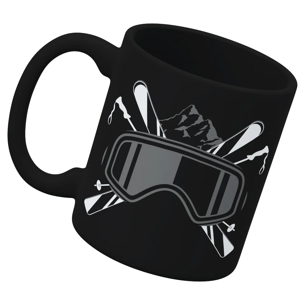 Ski Goggles White Coffee Mug