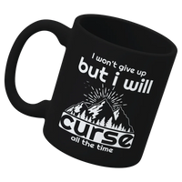 Thumbnail for Hiking I Won't Give Up But I Will Curse White Coffee Mug