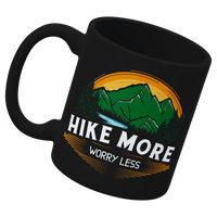 Thumbnail for Hike More Worry Less White Coffee Mug