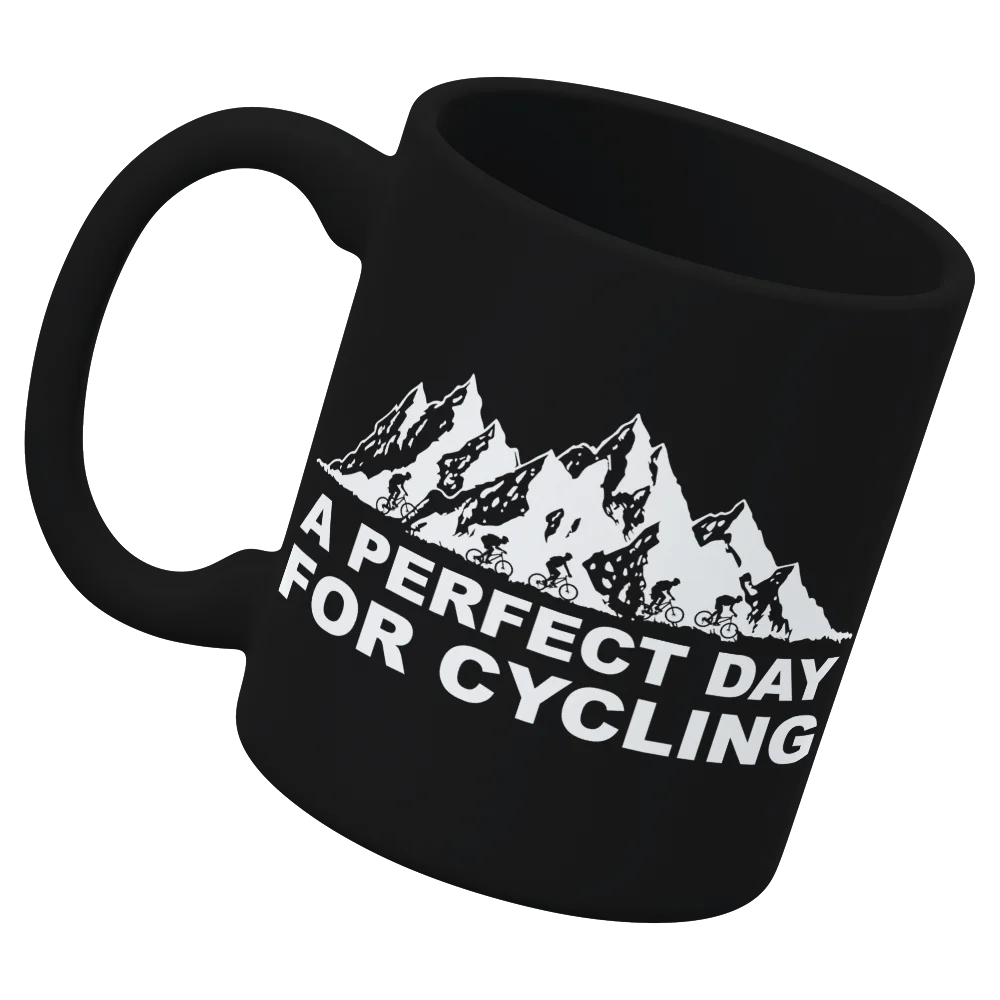 Perfect Day For Cycling White Coffee Mug