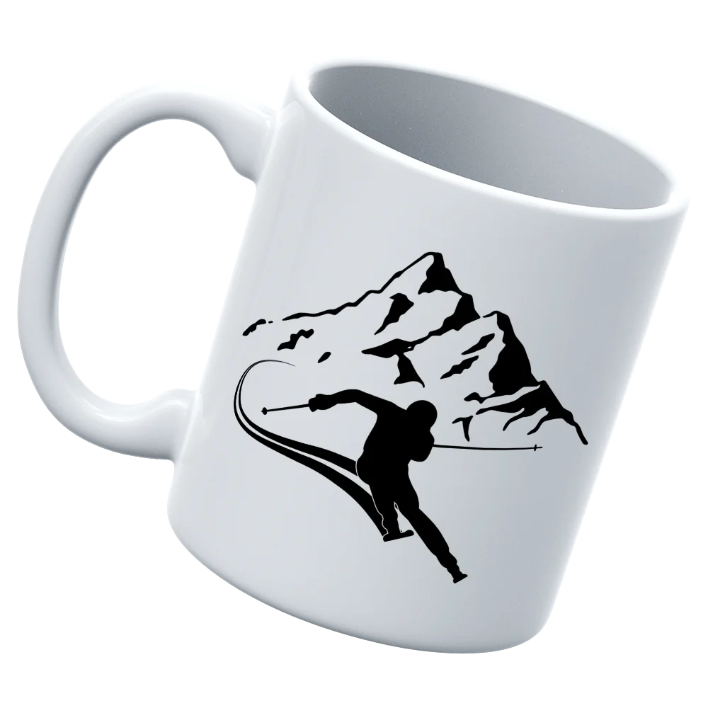 Run From The Avalanche White Coffee Mug
