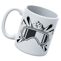Thumbnail for Ski Goggles White Coffee Mug