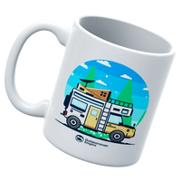 Thumbnail for Funny Camping White Coffee Mug