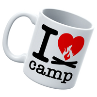 Thumbnail for I Love Camp White Coffee Mug
