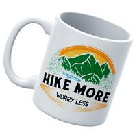 Thumbnail for Hike More Worry Less White Coffee Mug