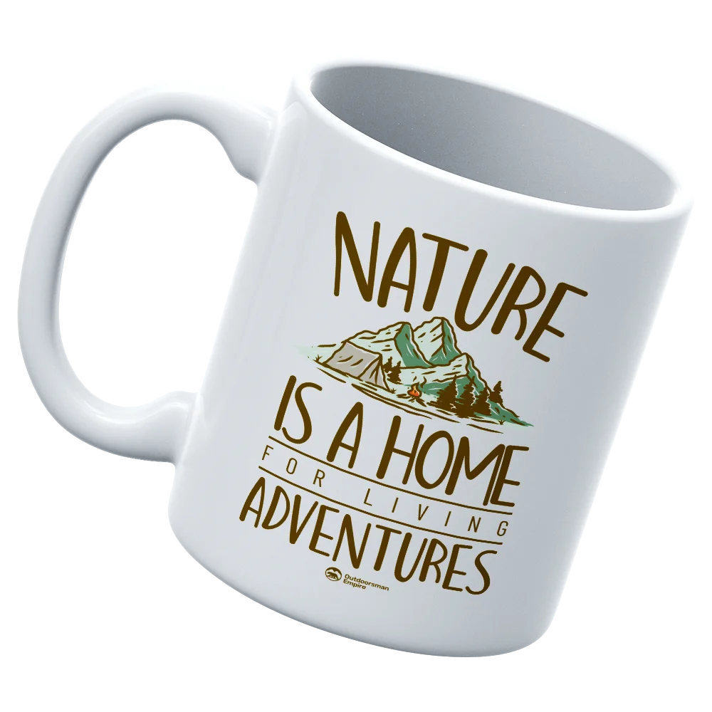 Nature Is A Home White Coffee Mug