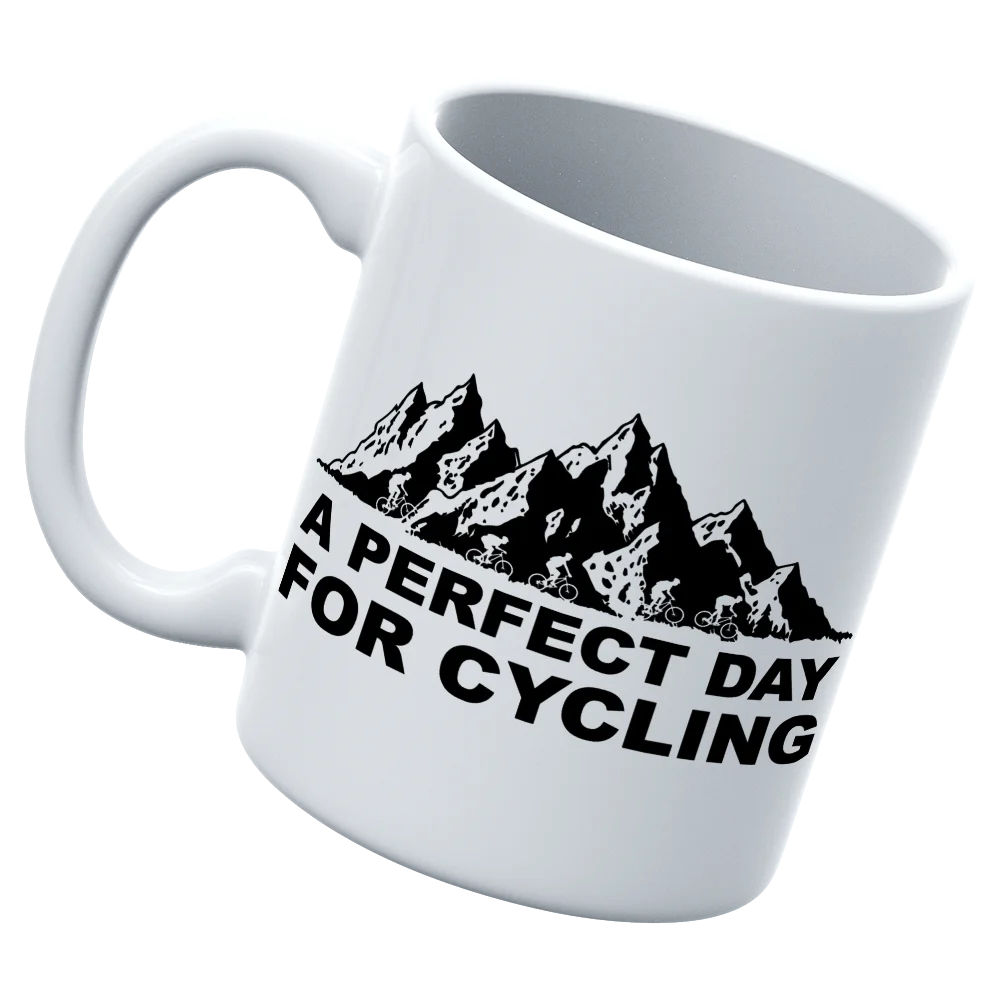 Perfect Day For Cycling White Coffee Mug